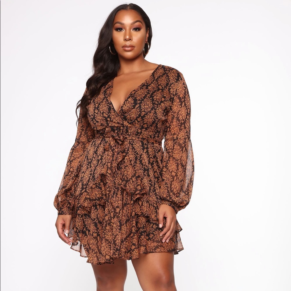 Fashion Nova Wildflower Nights Mini Dress